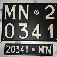 Targhe FIAT 500/C trasformabile del 1950