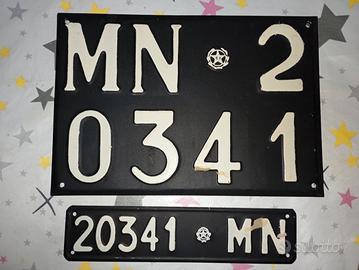 Targhe FIAT 500/C trasformabile del 1950