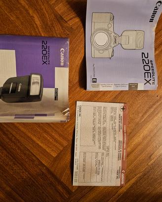 Istruzioni Speedlite Canon 220EX