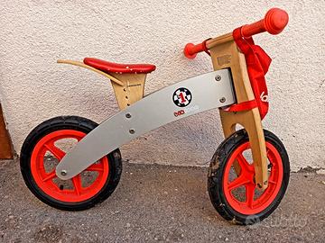 Bici in legno senza pedali per bimbi