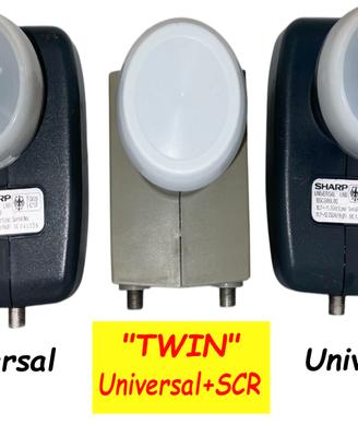 1 LNB "Twin" Universal/SCR + 2 LNB Sharp Universal