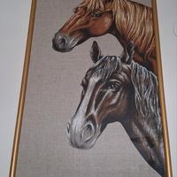 Quadro con cavalli 