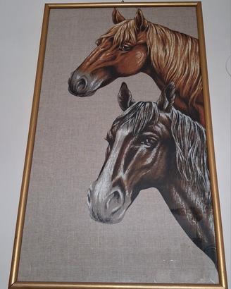 Quadro con cavalli 