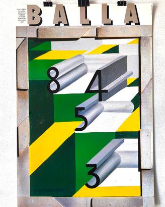 Manifesto mostra GIACOMO BALLA 1987