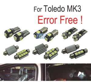 KIT 10 LAMPADE LED PER INTERNI ACCESSORI PER SEDIL