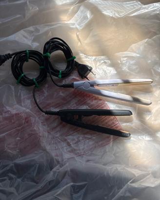 2  piastre mini  per capelli da viaggio
