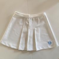 Gonna bianca vintage tennis a balze - S. Tacchini