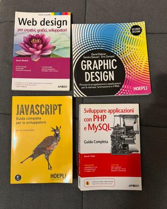 Libri di infromatica, programmazione e fotografia