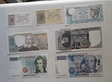 Banconote italiane in lire da collezione
