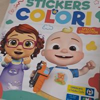 cocomelon stickers e colori megazine