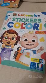 cocomelon stickers e colori megazine