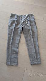 pantaloni uomo di lino beige Paul Taylor tg.48