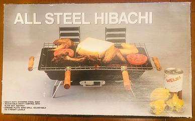 Barbecue Hibachi Vintage Acciaio Nuovo Campeggio