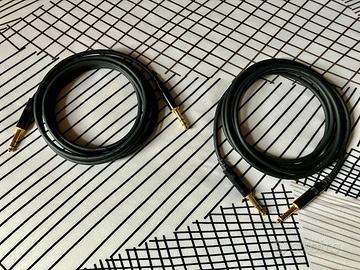 Cordial Cavo bilanciato JACK GOLD, 3 metri COPPIA