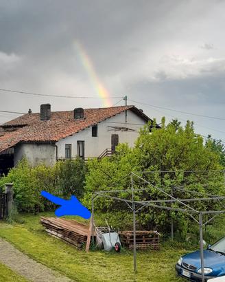 Struttura antigrandine da giardino