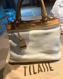 Borsa Alviero Martini prima classe bianco/beige