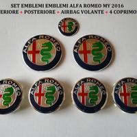Set Stemma + coprimozzo 60 mm My 2016 Alfa Romeo