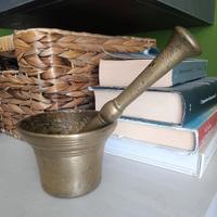 mortaio in ottone 