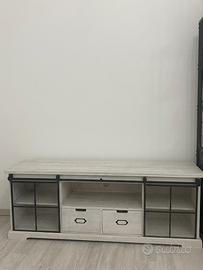Mobile TV / Credenza in legno bianco