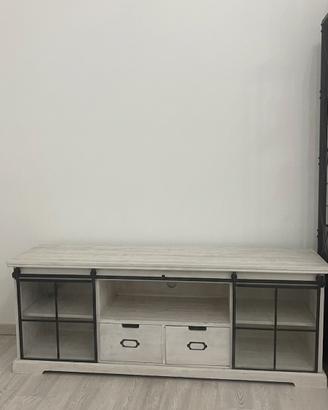 Mobile TV / Credenza in legno bianco