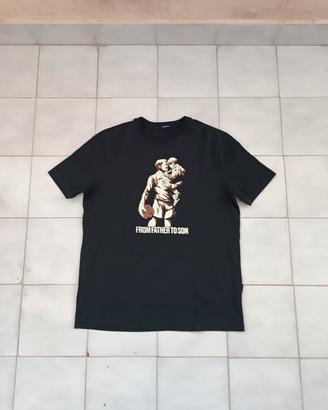 T-Shirt Three-Stroke Casual Football Fans Italia M
