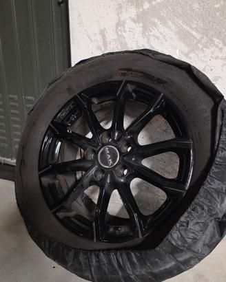 Cerchi in Lega neri + gomme 205/55 R16