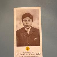 Santino reliquia RARISSIMO - Ceferino M. Namuncurá