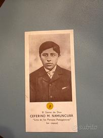 Santino reliquia RARISSIMO - Ceferino M. Namuncurá