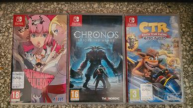 Giochi switch (Catherine, Crash CTR, Chronos)