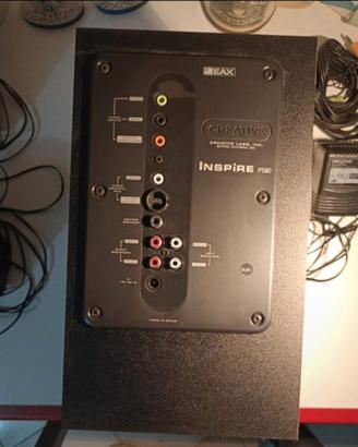 Creative home theater audio casse 5.1 e subwoofer 