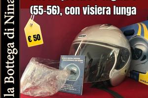 Casco jet Areo taglia S (55-56), grigio argento