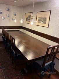 Tavolo 3 mt x 1 mt in noce nazionale