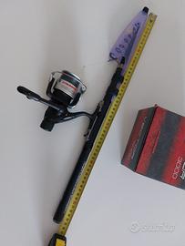 Kit completo canna pesca Camor  spinning tele carb