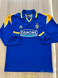 Juventus Vintage Kappa Danone Anni 90 Blu Lunga
