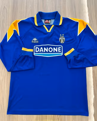 Juventus Vintage Kappa Danone Anni 90 Blu Lunga