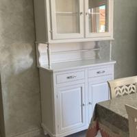 Credenza in legno bianco stile shabby