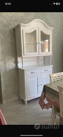Credenza in legno bianco stile shabby