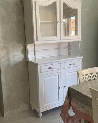 Credenza in legno bianco stile shabby