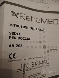 sedia per doccia 