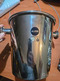 Secchiello champagne/vino Alessi in acciaio inox, 