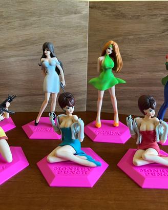 Set Modellini Cuties Girls Monkey Punch Lupin III