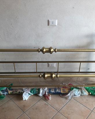 Letto matrimoniale in ottone