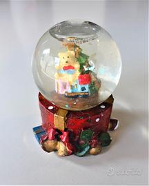 Palla di neve in vetro natale orsetto