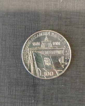 Moneta commemorative 1981 - Acc. Navale di Livorno