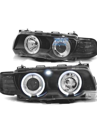 FARI OCCHI ANGEL BMW E38 98-01 NERI ADATTI XENON D