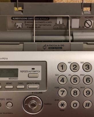 Fax Panasonic KX-FP215JT Telefono Segreteria