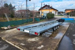 Rimorchio doppio 3 assi 8,5 m, solo 2.000 km