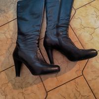 stivale nero gamba alta