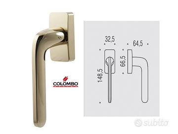 Maniglia per finestre DK colombo roboquattro S oro