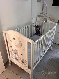 Lettino fasciatoio paracolpi trapunta Pali Moon